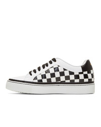 Paul Smith Black And White Checkered Basso Sneakers