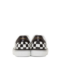 Paul Smith Black And White Checkered Basso Sneakers