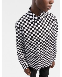 Off-White Checkerboard Print Shirt