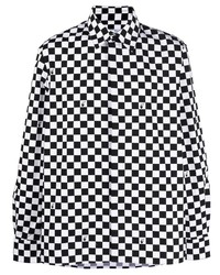 Off-White Checkerboard Print Shirt