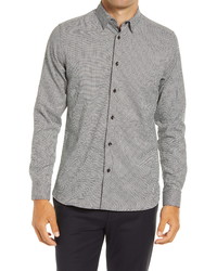 Ted Baker London Drizzl Microcheck Button Up Shirt