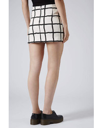 Topshop Petite Window Pane Pelmet Skirt