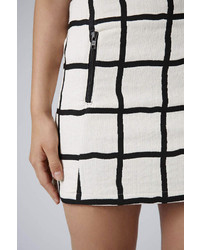 Topshop Petite Window Pane Pelmet Skirt