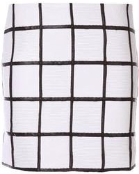 Piece D Anarchive Mini Checked Skirt