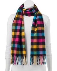 Softer Than Cashmere Buffalo Checked Oblong Scarf
