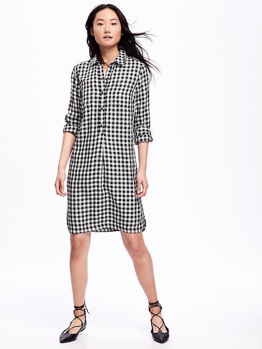 old navy button up dress