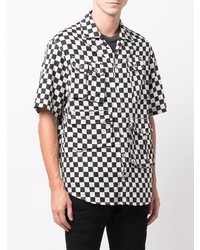 DSQUARED2 Checkerboard Linen Cotton Shirt