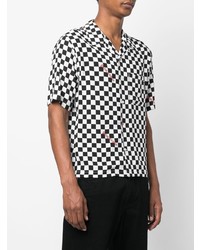 Palm Angels Checkerboard Print Bowling Shirt