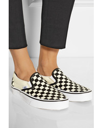 Vans Checked Canvas Slip On Sneakers