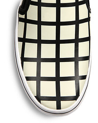 Kate Spade New York Leather Patterned Slip On Sneakers