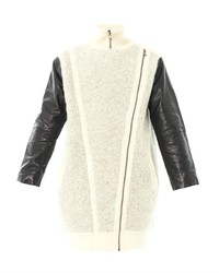 Marc by Marc Jacobs Nessi Leather Sleeve Coat