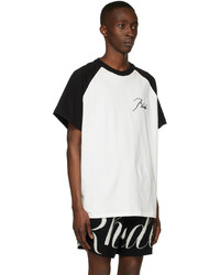 Rhude Black White Raglan T Shirt