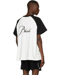 Rhude Black White Raglan T Shirt