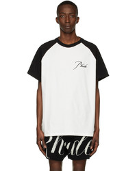 Rhude Black White Raglan T Shirt