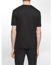 Calvin Klein Platinum Slim Fit Geometric Mesh Inset Tri Color T Shirt