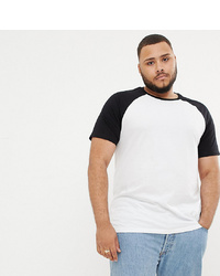 ASOS DESIGN Plus T Shirt With Contrast Raglan