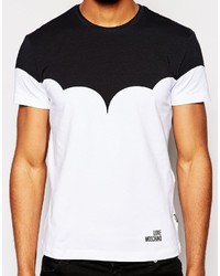 Love Moschino T Shirt Black Contrast
