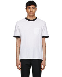 Second/Layer White Black Core Ringer T Shirt