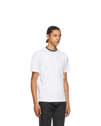 Versace White Logo Collar Taylor T Shirt