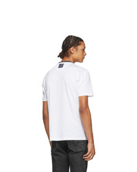 Versace White Logo Collar Taylor T Shirt