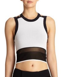 Helmut Lang Two Tone Cropped Tank Top