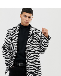 Tektonisch Aardappelen Nebu Collusion Double Breasted Velvet Blazer In Zebra Print, $23 | Asos |  Lookastic