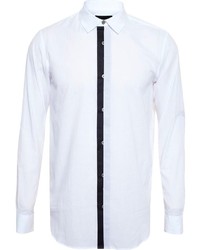 Ann Demeulemeester Grise Cotton Shirt With Contrast Placket