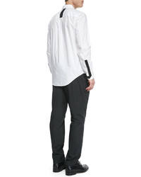 Alexander Wang Contrast Trim Button Down Shirt White