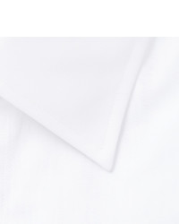 Kilgour White Slim Fit Contrast Tipped Cotton Shirt