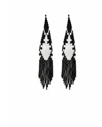 Forest of Chintz Black Scarab Earrings