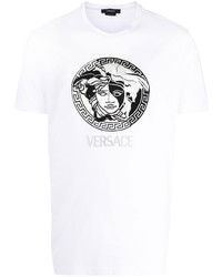 Versace Embroidered Medusa Head T Shirt