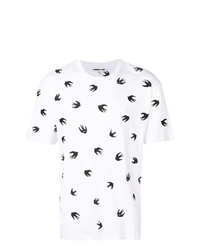 McQ Alexander McQueen Embroidered Swallow T Shirt