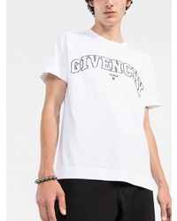 Givenchy Logo Embroidered Cotton T Shirt