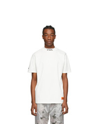 Heron Preston White Style Mock Neck T Shirt