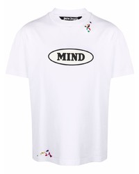 Palm Angels X Missoni Mind Logo Print Embroidered T Shirt