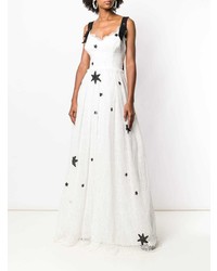 Parlor Star Embroidered Flared Dress