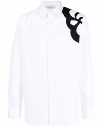 Alexander McQueen Embroidered Long Sleeve Shirt