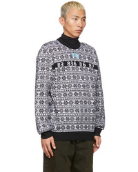 VTMNTS Black White Number Nordic Sweater