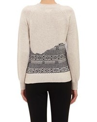 Boy By Band Of Outsiders Fair Isle Sweater White