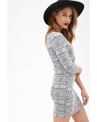 Forever 21 Abstract Pattern Bodycon Dress