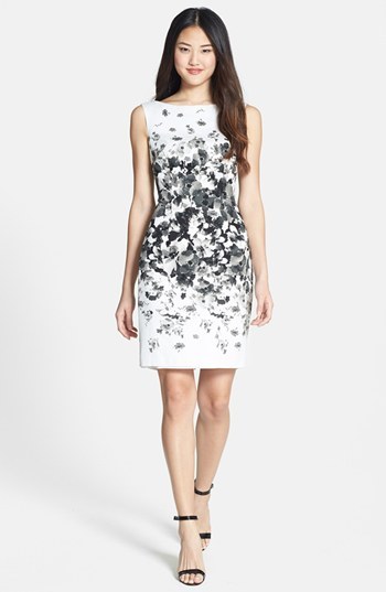 white cotton sheath dress