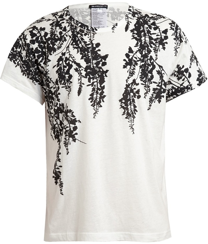 Ann Demeulemeester Silhouette Floral T Shirt, $458 | farfetch.com ...