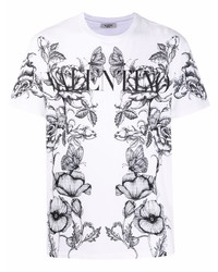 Valentino Botanical Print T Shirt