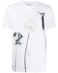 Valentino Floral Print Short Sleeve T Shirt