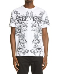 Valentino Logo Floral Graphic Tee