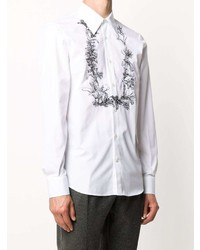 Alexander McQueen Floral Print Button Up Shirt