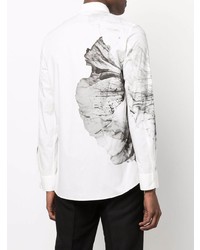 Alexander McQueen Floral Print Buttoned Shirt