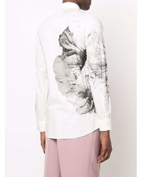 Alexander McQueen Floral Print Buttoned Shirt