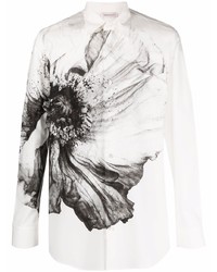 Alexander McQueen Floral Print Buttoned Shirt