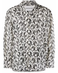 Andersson Bell Frayed Floral Print Shirt